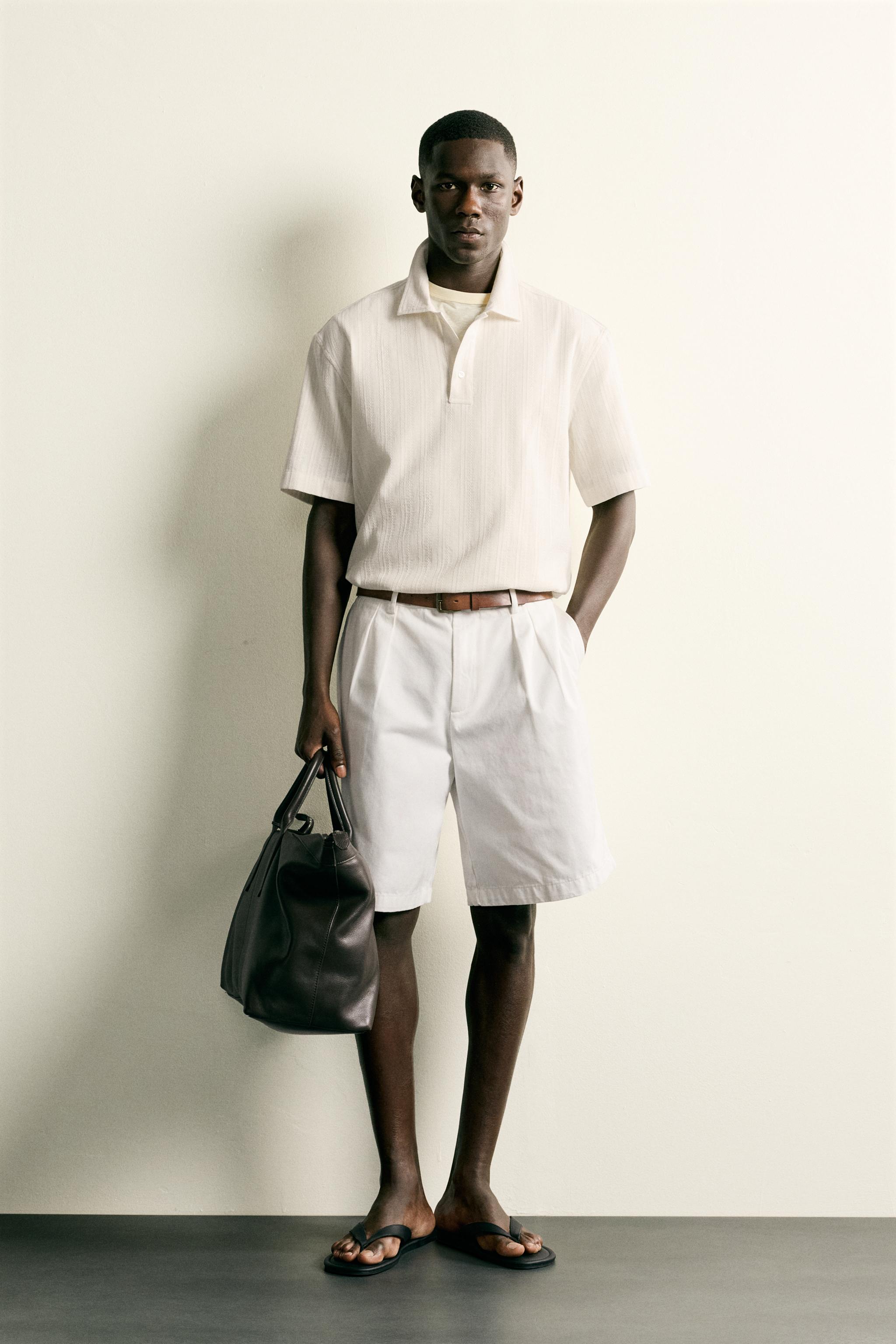 REGULAR FIT JACQUARD POLO SHIRT